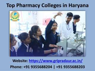 Find the Top Pharmacy College in Haryana