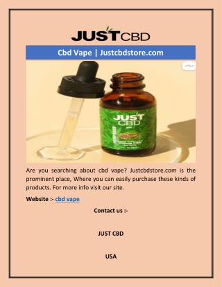 Cbd Vape | Justcbdstore.com