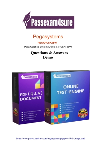 PEGAPCSA85V1 Dumps PDF - 100% Success with these Questions | PassExam4Sure