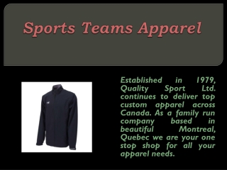 Sports Teams Apparel