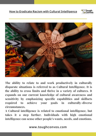 How to Eradicate Racism with Cultural Intelligence