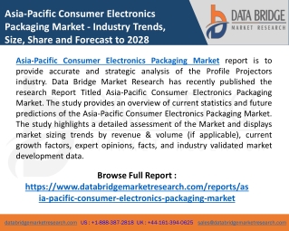 Asia-Pacific Consumer Electronics Packaging Market Growth By Manufacturers,