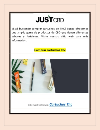 Comprar cartuchos Thc