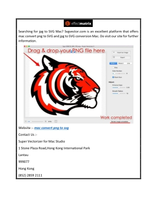 Mac Convert Png to Svg  Svgvector.com
