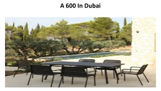 A 600 In Dubai