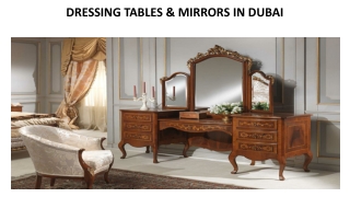 DRESSING TABLES & MIRRORS IN DUBAI