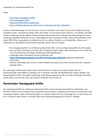 Wie dir Prowin Luftreiniger Test Zeit, Stress und Geld sparen können. - 2020