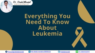 Everything You Need To Know About Leukemia | Best Radiation Oncologist in Delhi