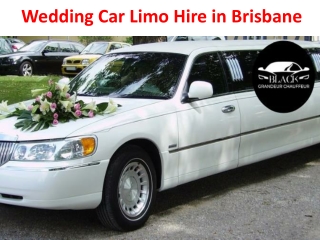 Wedding Car Limo Hire in Brisbane