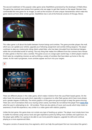 DeathMoto 2 Mod Review