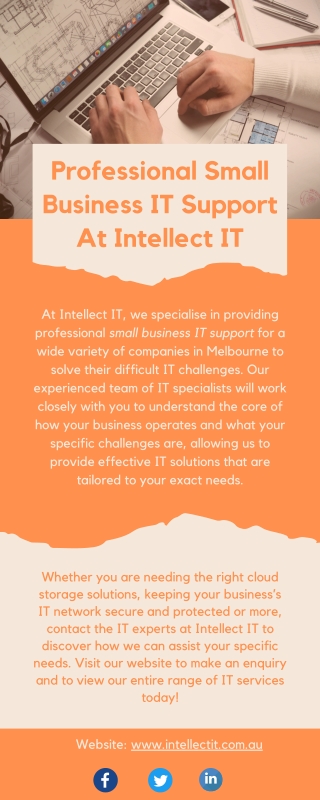 Professional Small Business IT Support At Intellect IT