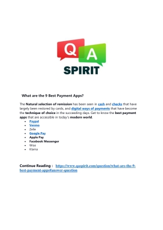 What are the 9 Best Payment Apps?