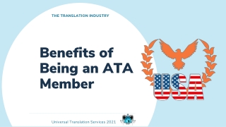 Benefits of Being An ATA Member