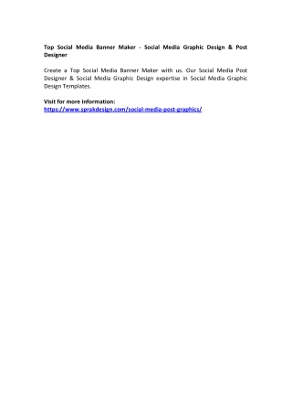 Top Social Media Banner Maker - Social Media Graphic Design & Post Designer