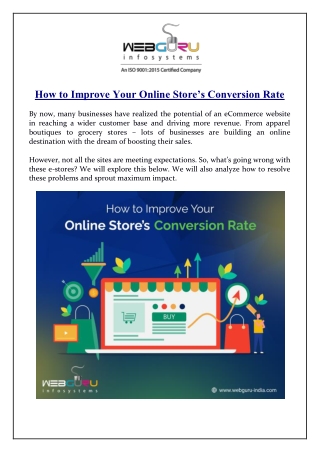 How to Improve Your Online Store’s Conversion Rate