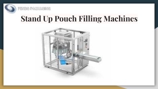 Stand Up Pouch Filling Machines