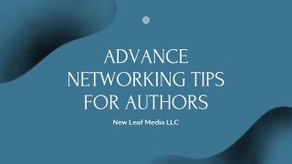 The Upgrade Networking Tips For Authors