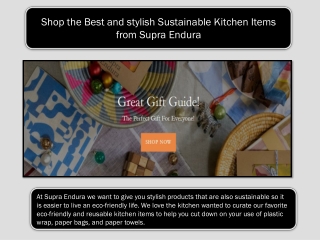 Shop the Best and stylish Sustainable Kitchen Items