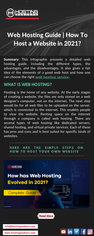 Web Hosting Guide | How To Host a Website in 2021