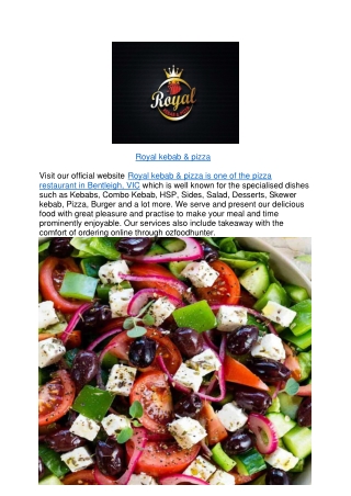 10% off - Royal kebab & pizza Menu Bentleigh,VIC