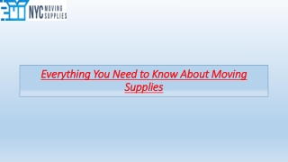 Everything You Need to Know About Moving Supplies