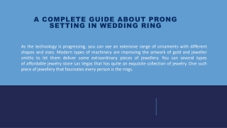 A Complete Guide About Prong Setting In Wedding Ring: Affordable Jewelry Store L