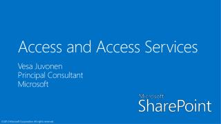 Access and Access Services