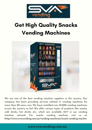 Get High Quality Snacks Vending Machines