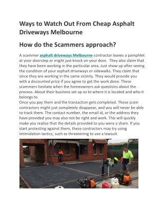 Asphalt driveways Melbourne