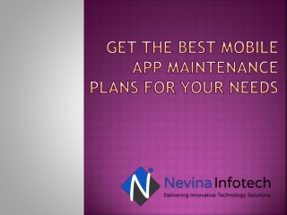 Get the best Mobile App maintenance plans for your needs