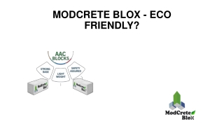 MODCRETE BLOX - ECO FRIENDLY?