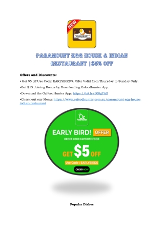 Paramount Egg House EARLYBIRD5