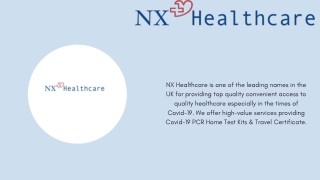 Get the Covid PCR Swab Test - NX Healthcare