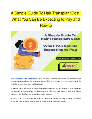 A Simple Guide To Hair Transplant Cost What You Can Be Expecting to Pay and How to