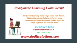 Readymade Best Coursera Learning Clone Script - DOD IT SOLUTIONS