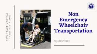 Non Emergency Wheelchair Transportation