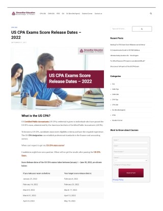 Best CPA Classes in  India | CPA Exam - Simandhar Education