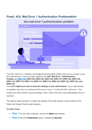 AOL Mail Error 1 Authentication Problemation-pdf-converted