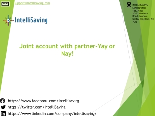 Joint account with partner - Yay or Nay!