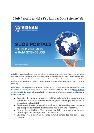 9 Job Portals To Help You Land A Data Science Job