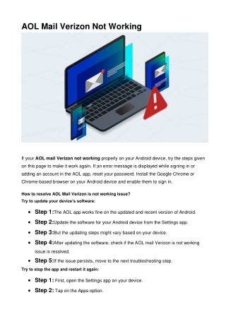 AOL Mail Verizon Not Working-pdf-converted