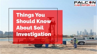 Things You Should Know About Soil Investigation
