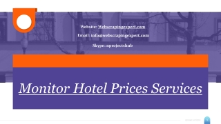 Monitor Hotel Prices Services