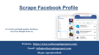 Scrape Facebook Profile