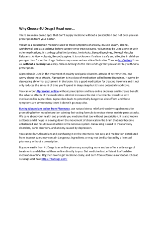 Buy alprazolam online USA