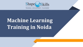 No.1 Machine Learning Training in Noida