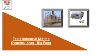 Top 5 Industrial Misting Systems Ideas - Big Fog