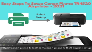 Easy Steps To Setup Canon Pixma TR4520 Airprinter - 2021