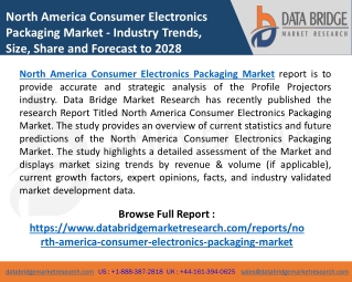 North America Consumer Electronics Packaging Market Size & Growth,By Application