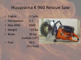 Husqvarna K 960 Rescue Saw